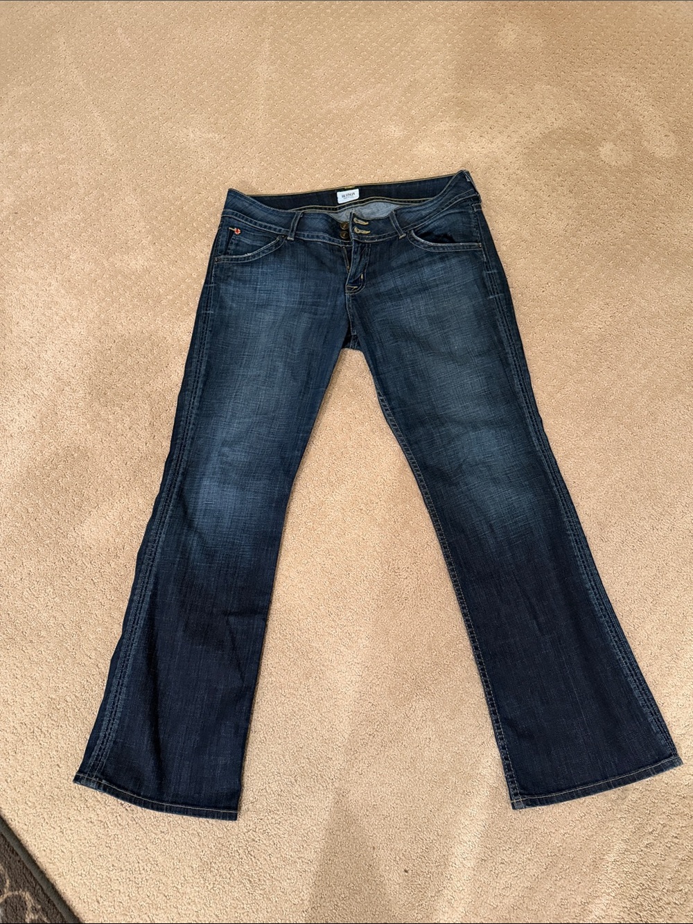 Hudson Jeans Dark Blue Wide Leg Flare Jeans